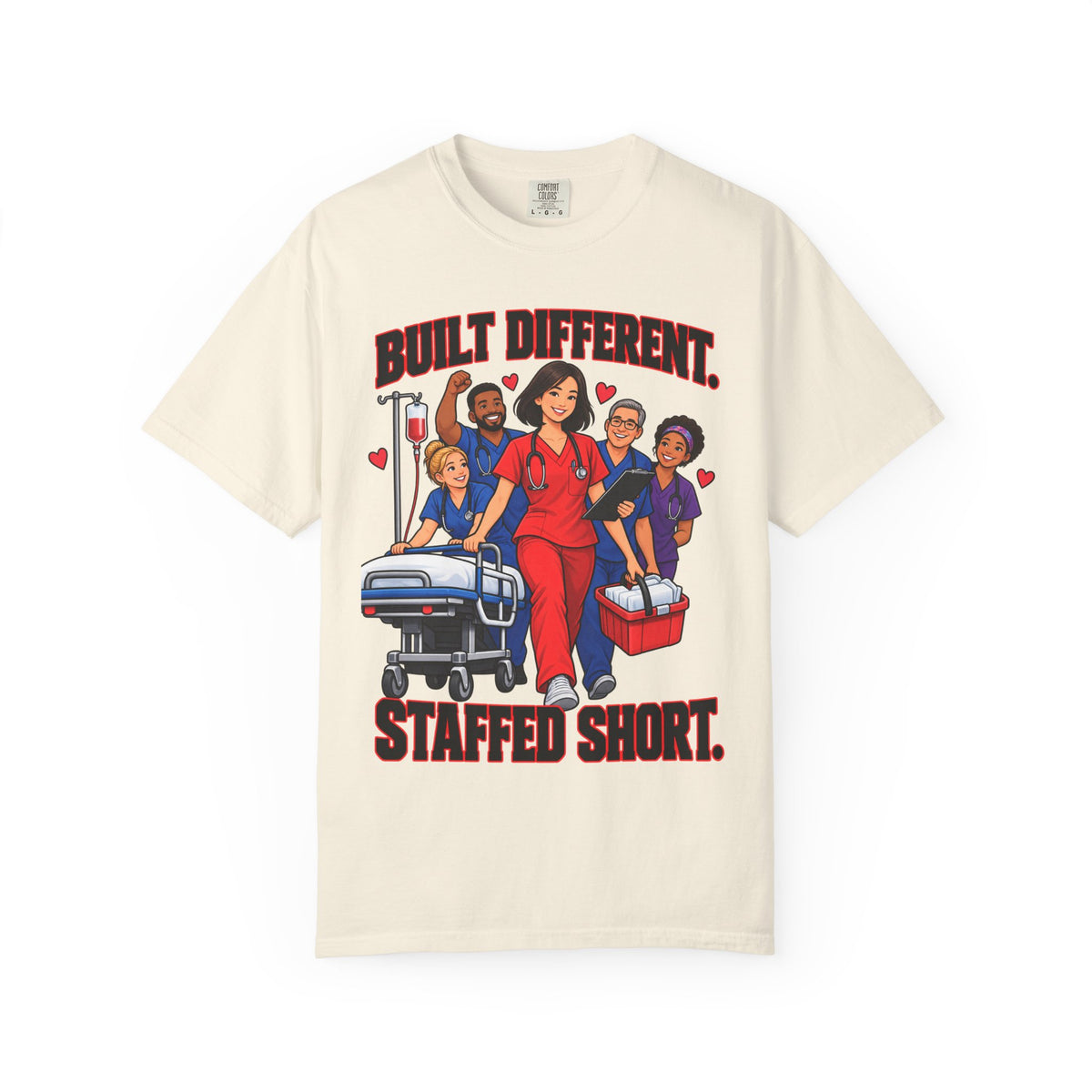 Built Different Staffed Short Women's Nurse Tee