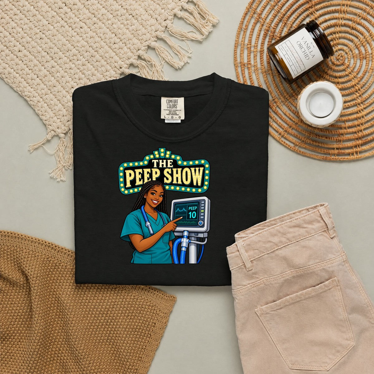 The PEEP Show Women's Respiratory Therapist Tee