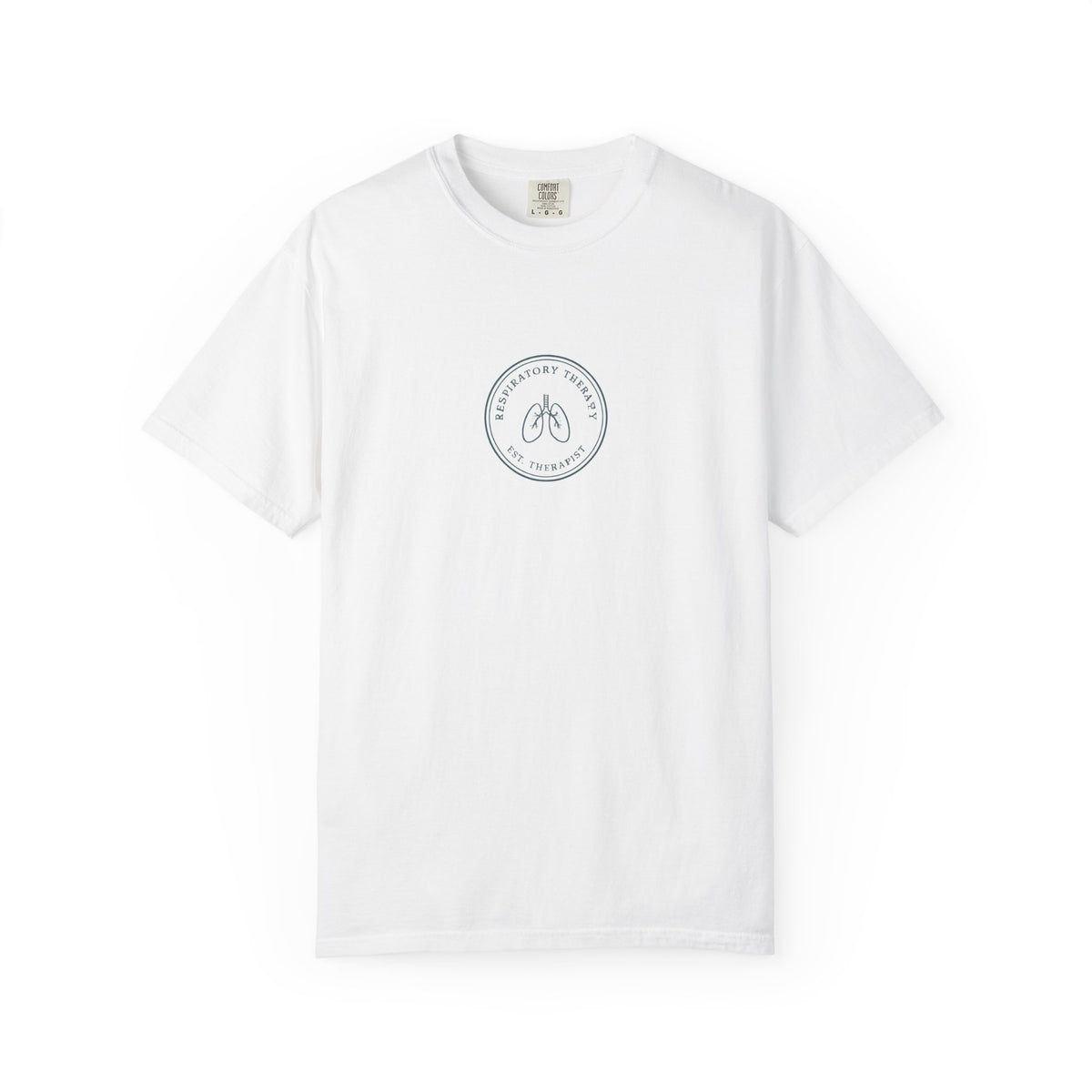 Respiratory Therapist Minimal Vintage Badge Respiratory Therapy Comfort Colors T-Shirt
