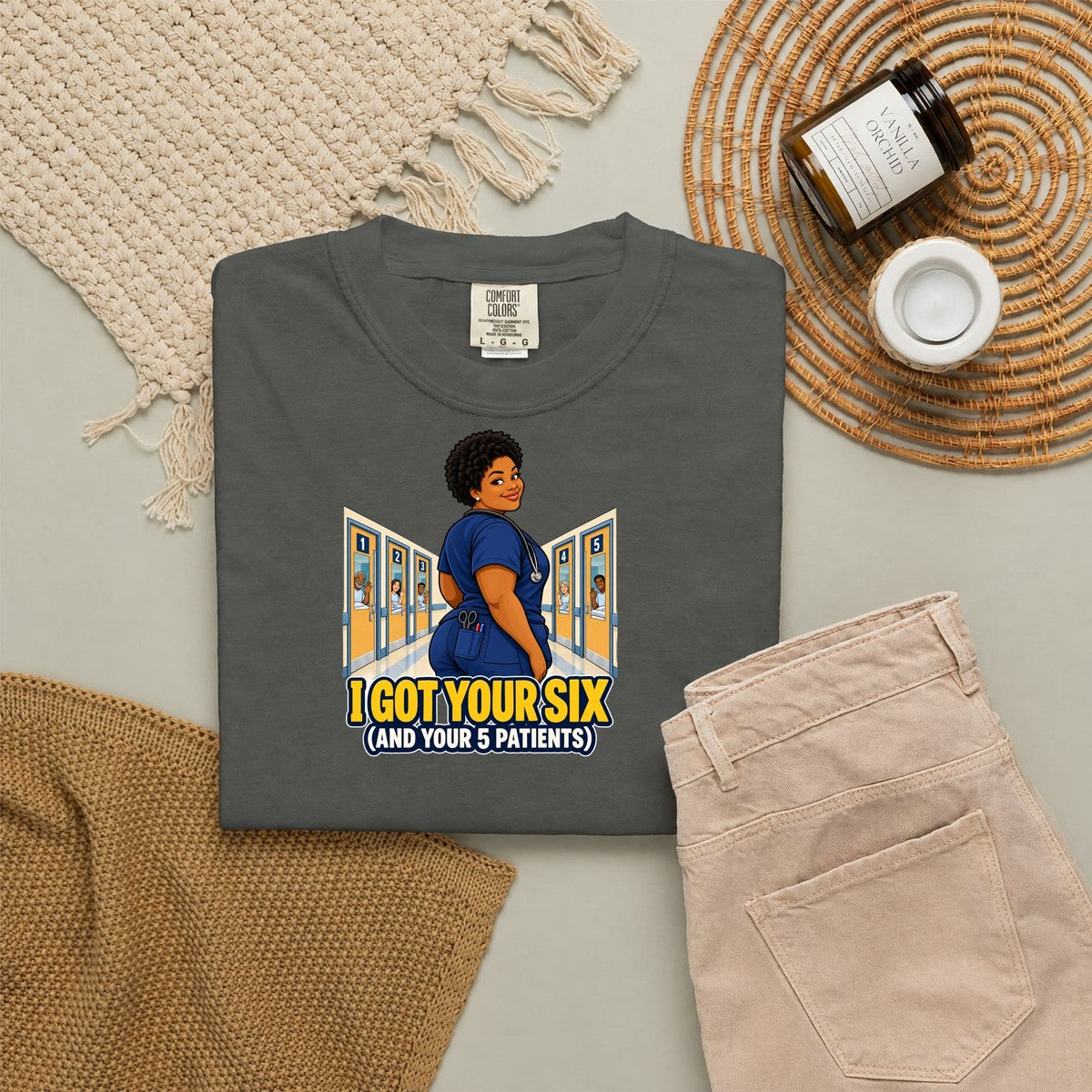 I Got Your Six and Your 5 Patients Women's Nurse Tee