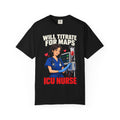 Will Titrate for MAPs ICU Nurse Tee (Sleek Bob)