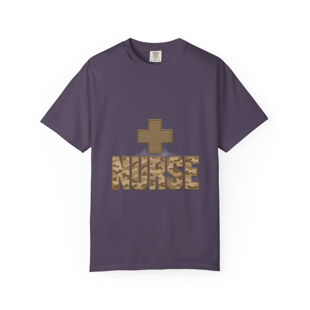 Nurse Desert Tan Camo Comfort Colors T-Shirt