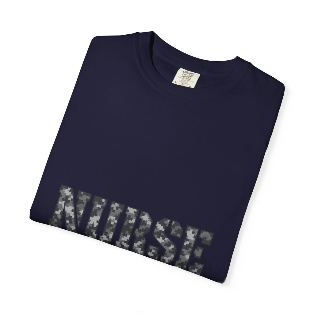 Nurse Digital Urban Camo Stethoscope Comfort Colors T-Shirt