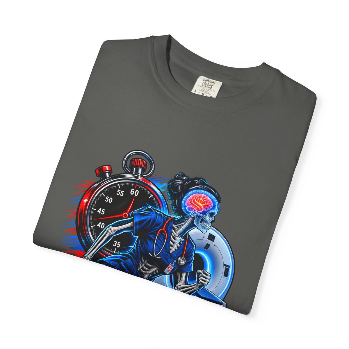 Time Is Brain Stroke Team Neuro Nurse Comfort Colors T-Shirt