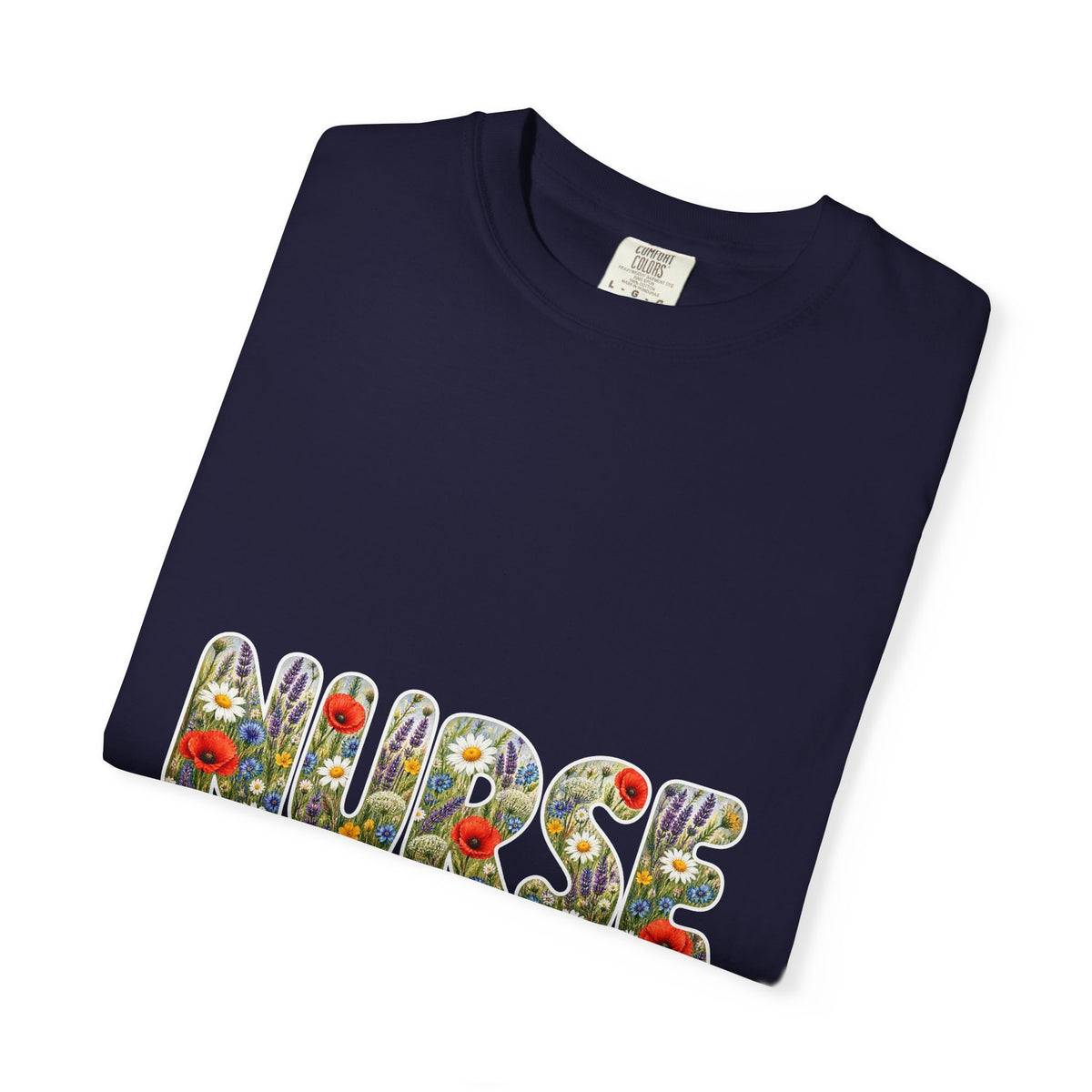 Nurse Boho Wildflower Floral Comfort Colors T-Shirt