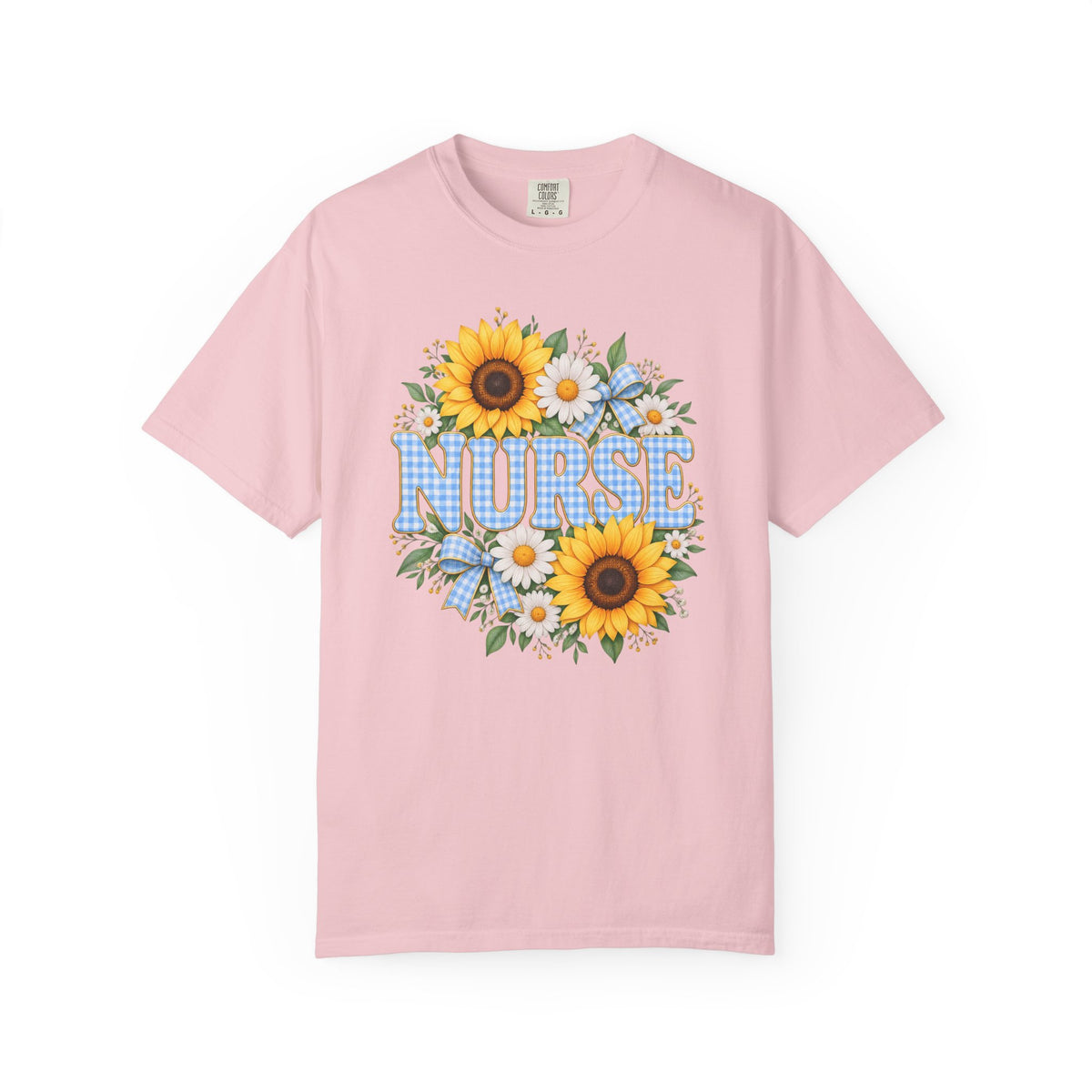 Sunflower Gingham NURSE Tee