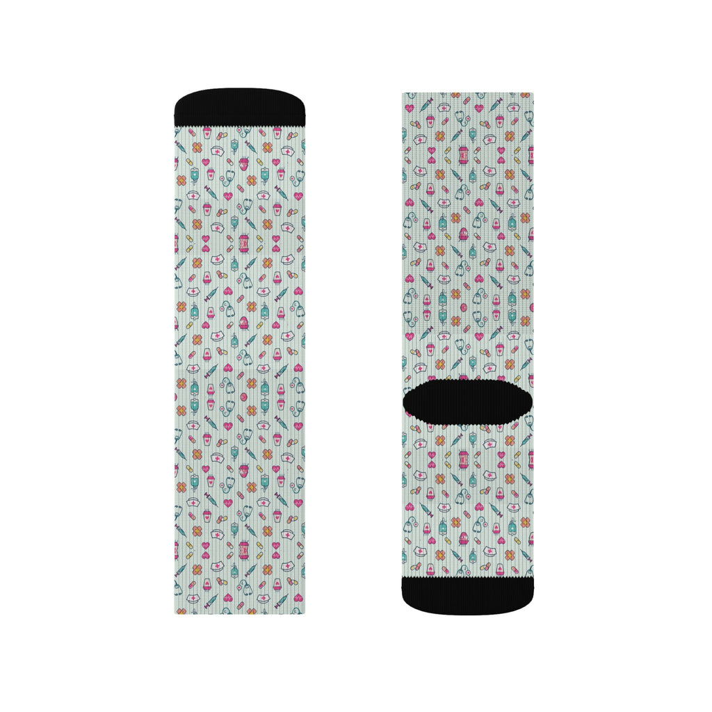 Nurse Life Doodle Nurse Socks