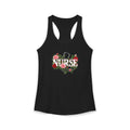 Nurse Roses and Stethoscope Floral Women's Racerback Tank Top