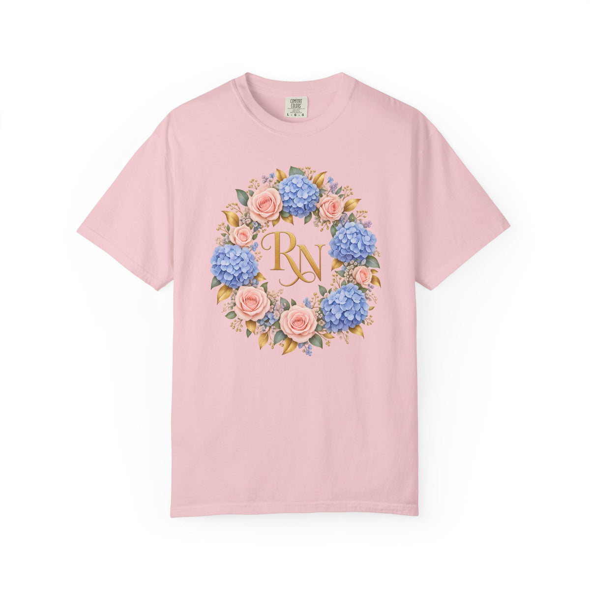 Hydrangea Wreath RN Tee