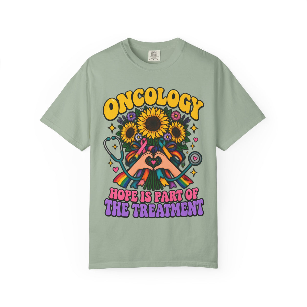 Oncology Hope Is Part of the Treatment Sunflower Comfort Colors T-Shirt