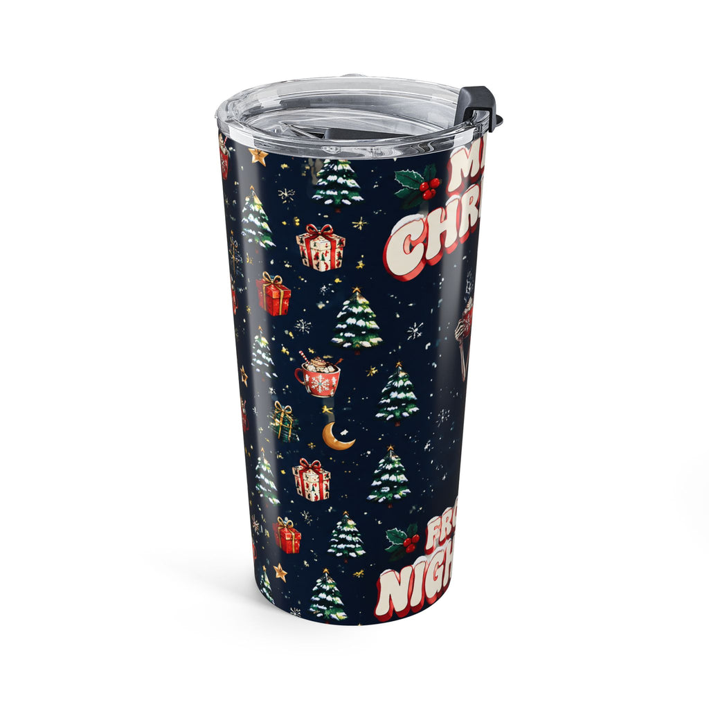 Merry Christmas From the Night Shift Skeleton Nurse 20oz Skinny Tumbler