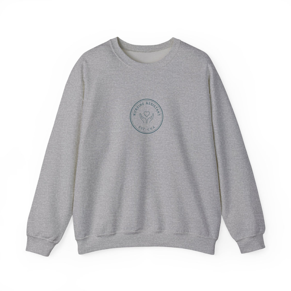 CNA Minimal Vintage Badge Nursing Assistant Crewneck Sweatshirt