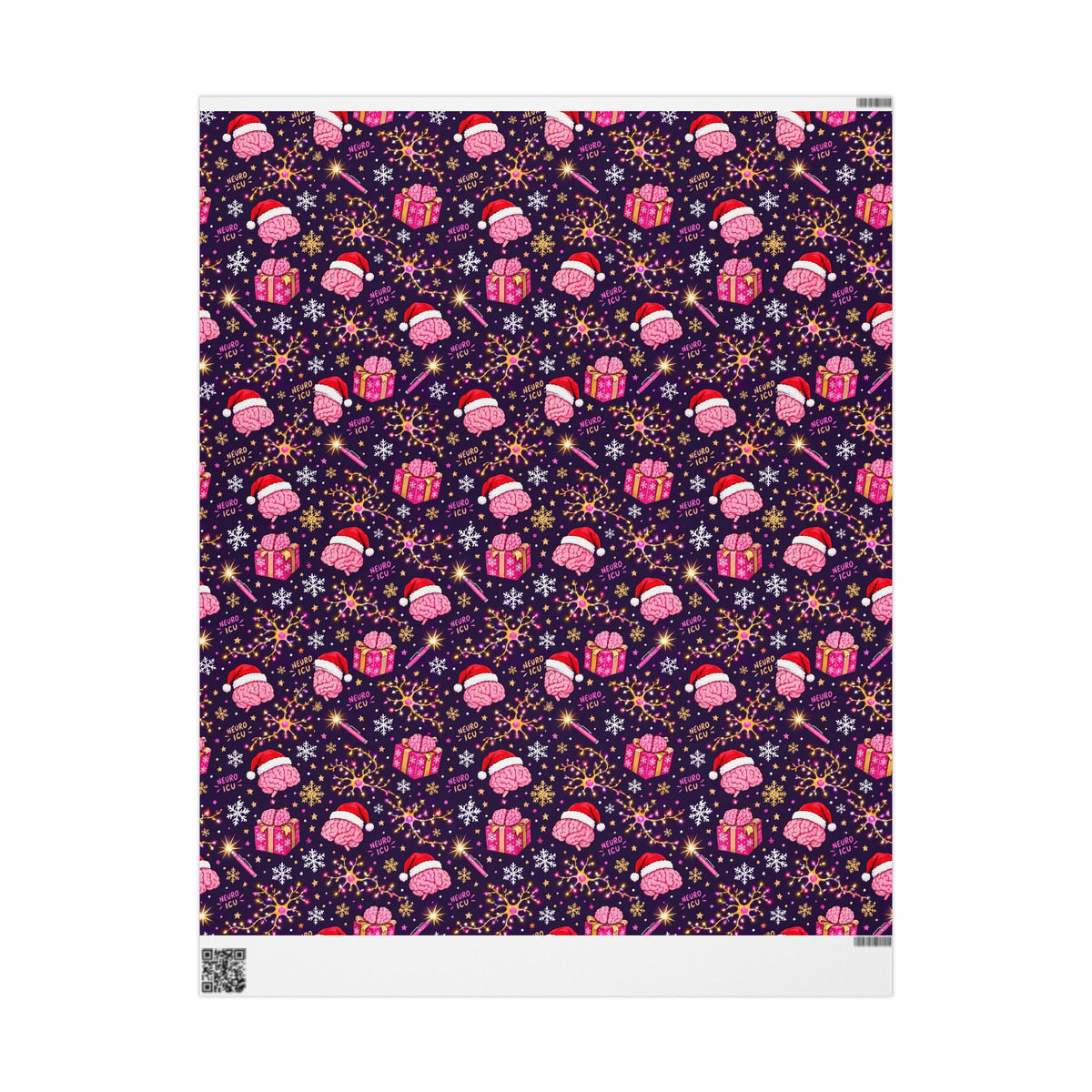 Neuro ICU Nurse Christmas Wrapping Paper