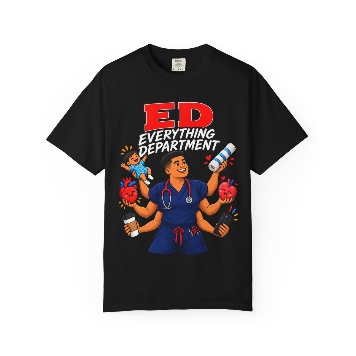 ED Everything Department ER Male Nurse Tee