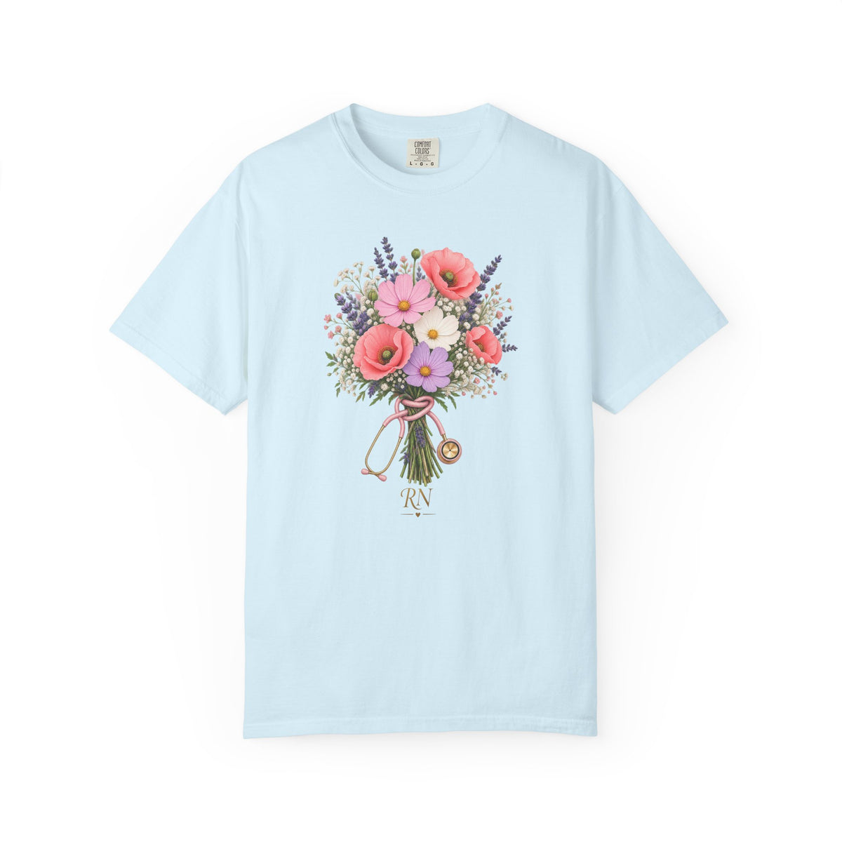 Wildflower Stethoscope RN Tee