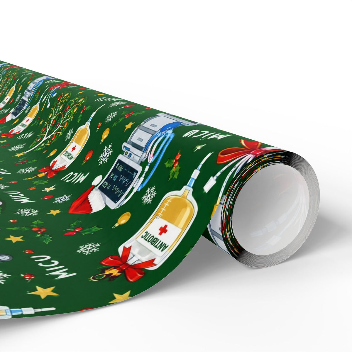 Medical ICU Nurse Christmas Wrapping Paper