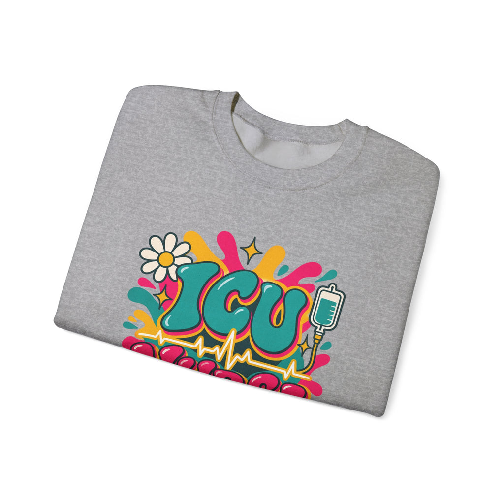 ICU Nurse Critical Care Crewneck Sweatshirt