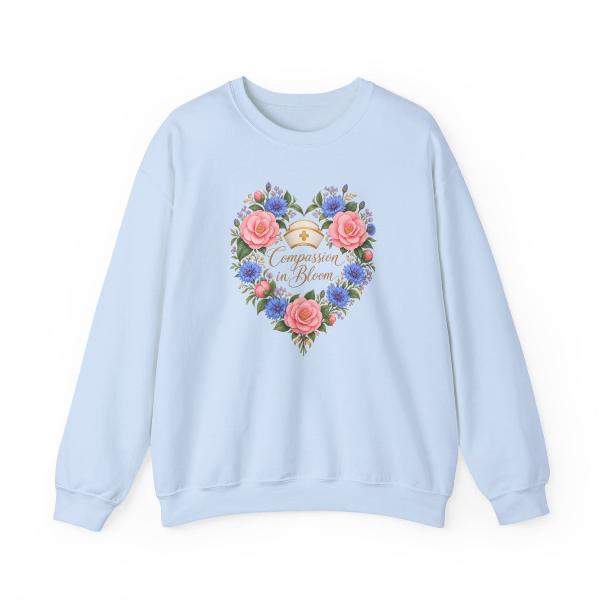 Compassion in Bloom Nurse Crewneck Sweatshirt