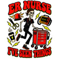ER Nurse Skeleton Badge Reel | I've Seen Things