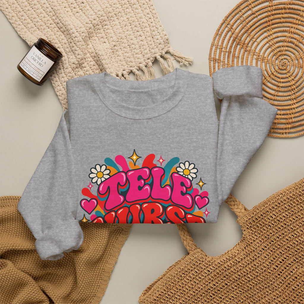Tele Nurse Telemetry Crewneck Sweatshirt