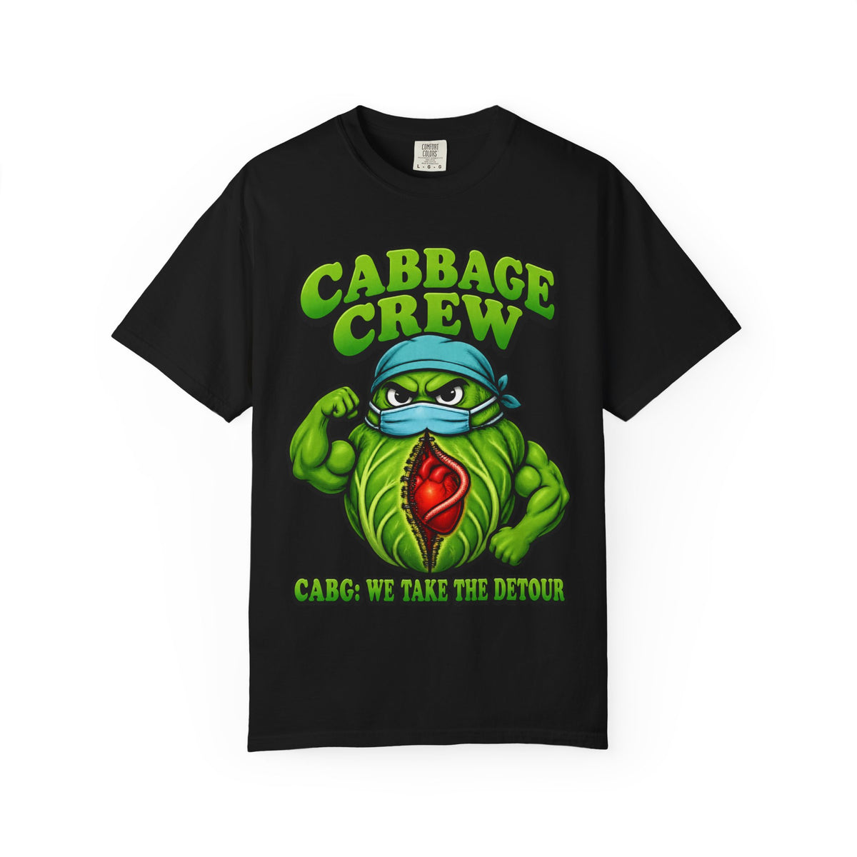 Cabbage Crew CABG Funny Cardiac Surgery Nurse Comfort Colors T-Shirt