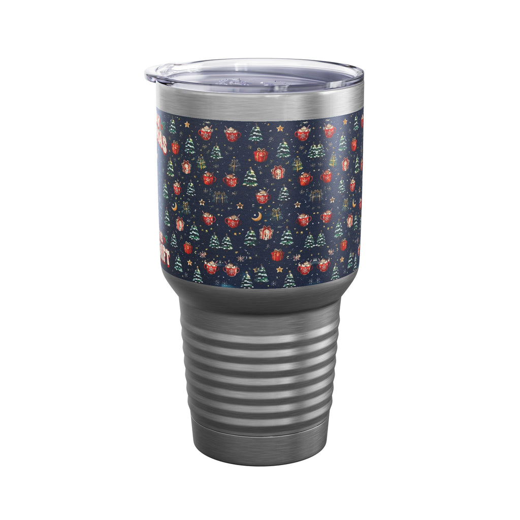 Merry Christmas From the Night Shift Skeleton Nurse 30oz Tundra Tumbler