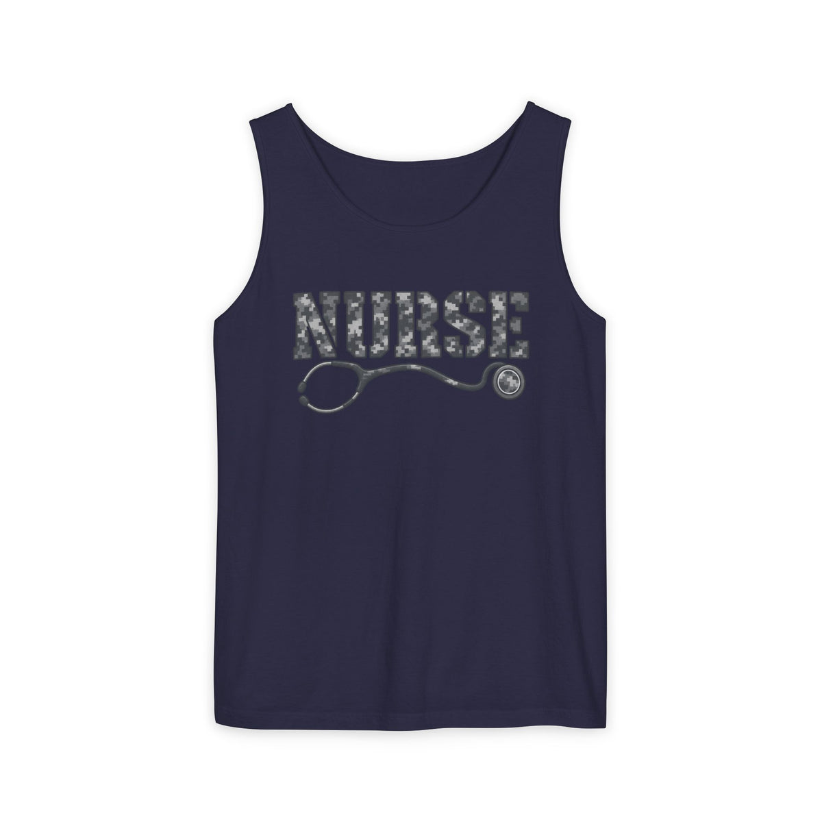 Nurse Digital Urban Camo Stethoscope Comfort Colors Tank Top