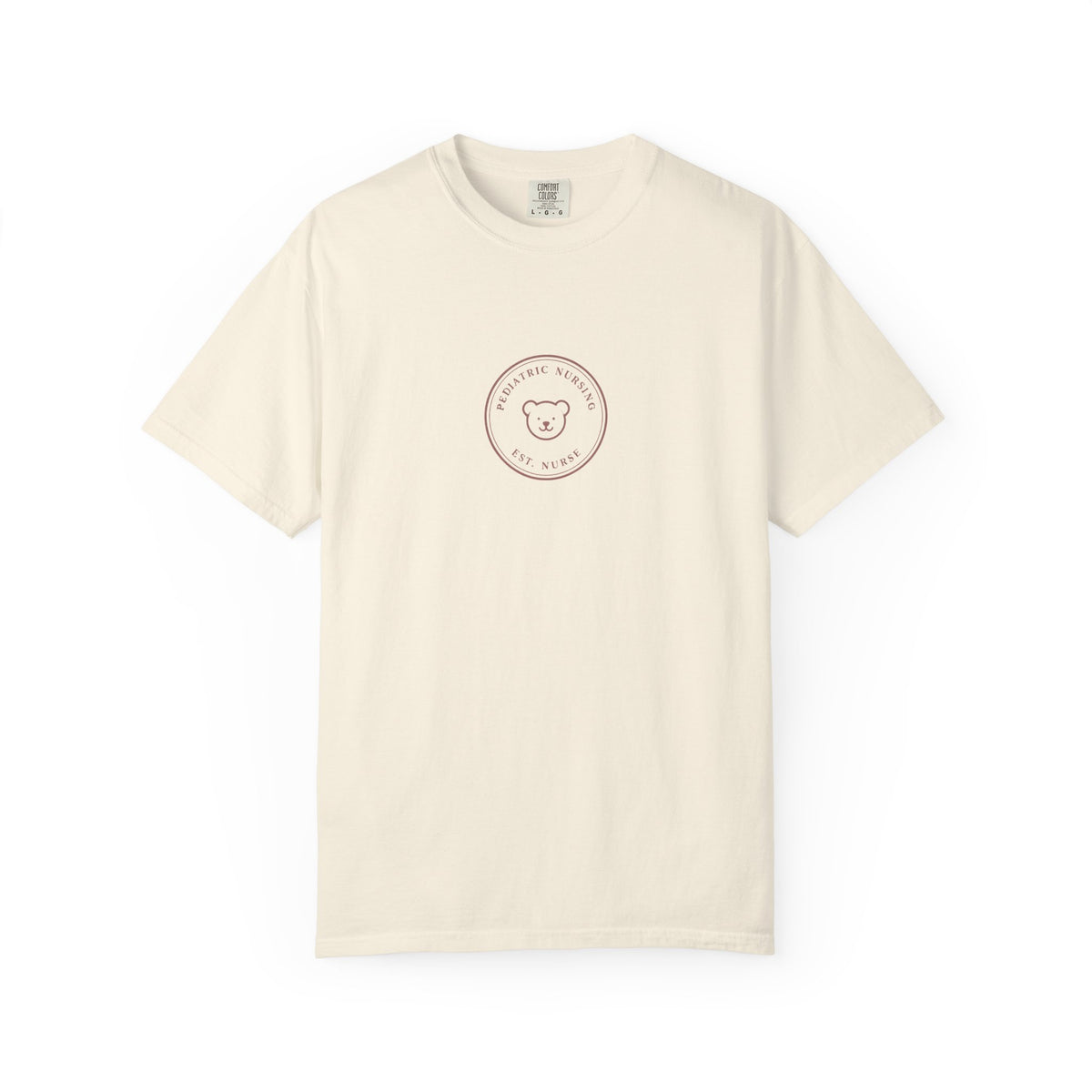 Pediatric Nurse Minimal Vintage Badge Pediatric Nursing Comfort Colors T-Shirt