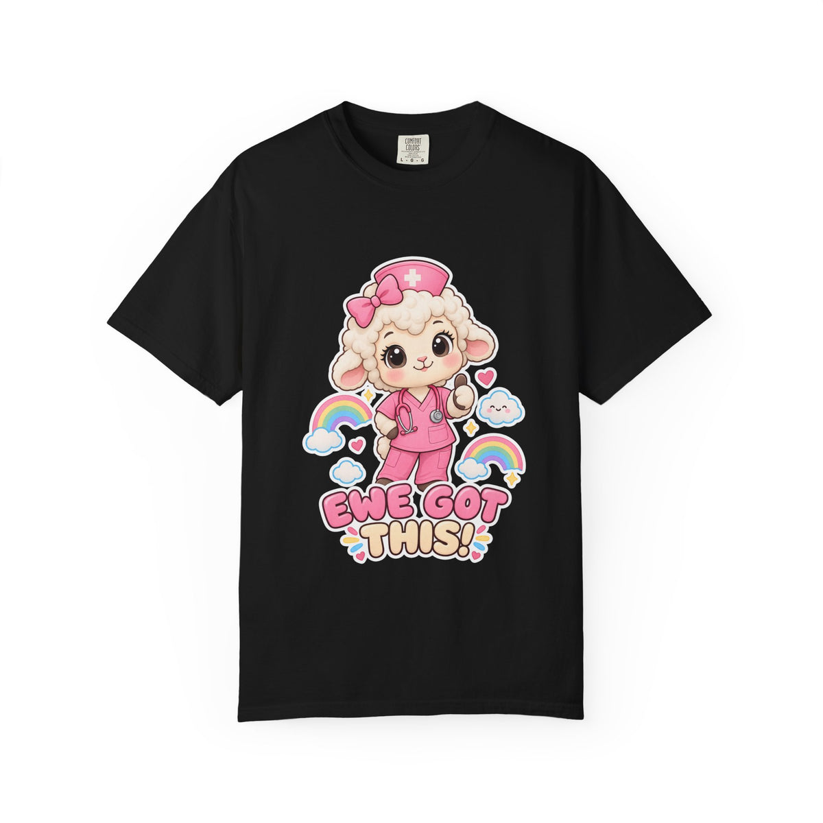 Ewe Got This Lamb Peds Nurse Pink Comfort Colors T-Shirt