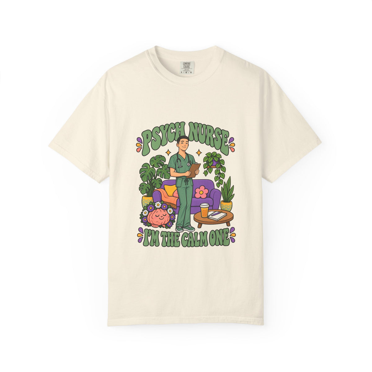 Psych Male Nurse I'm the Calm One Tee