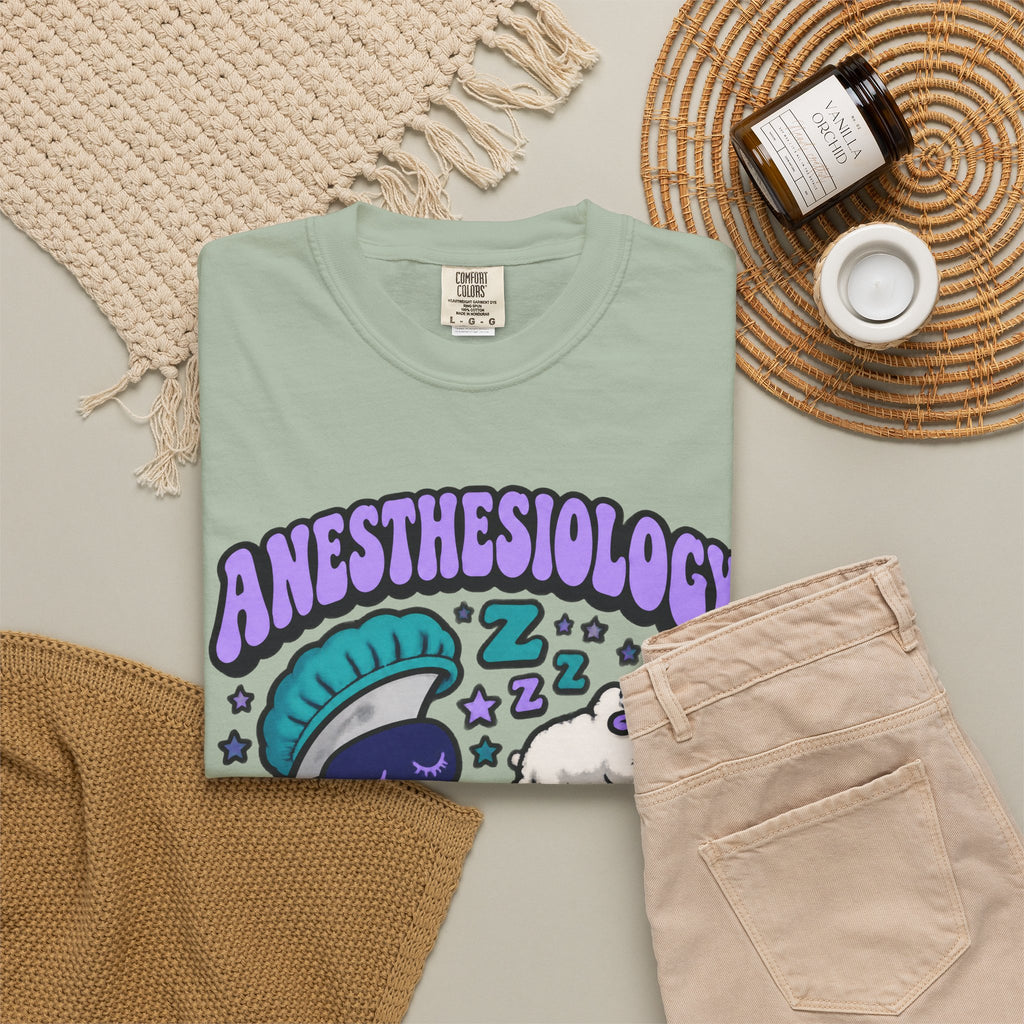 Anesthesiology Sleep Is My Specialty Funny Anesthesiologist Comfort Colors T-Shirt