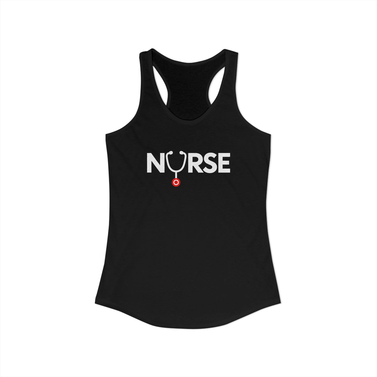 Nurse Stethoscope U Women's Racerback Tank Top
