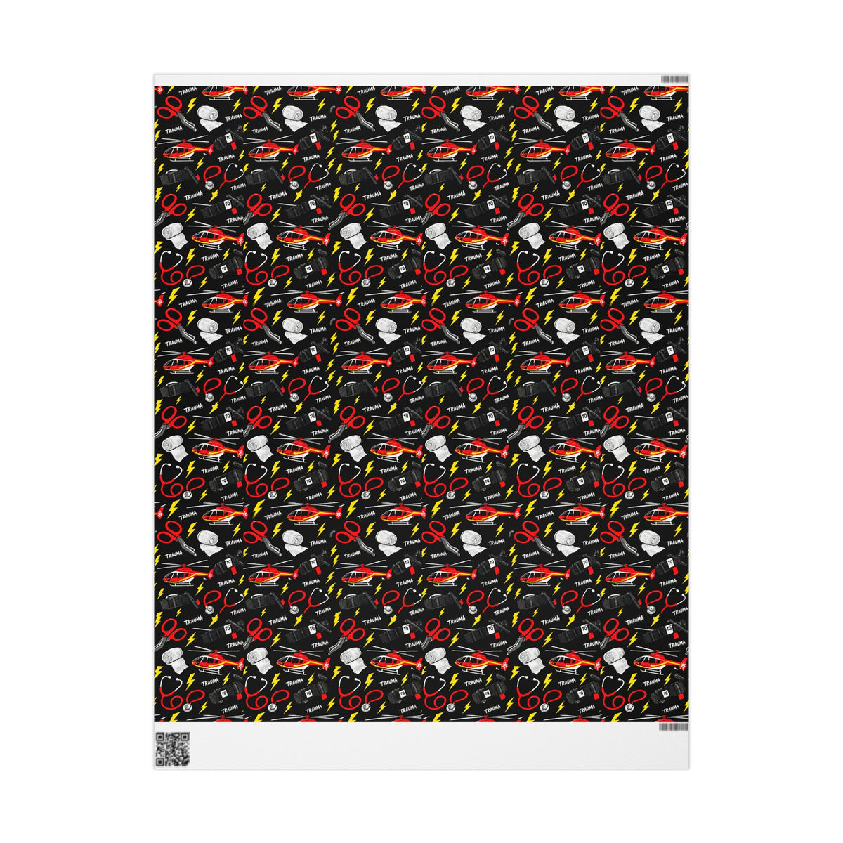 Trauma ICU Nurse Wrapping Paper Year Round