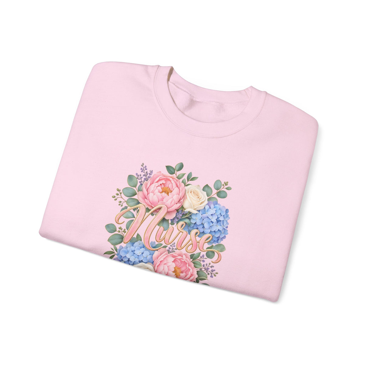 Peony and Hydrangea Nurse Crewneck Sweatshirt
