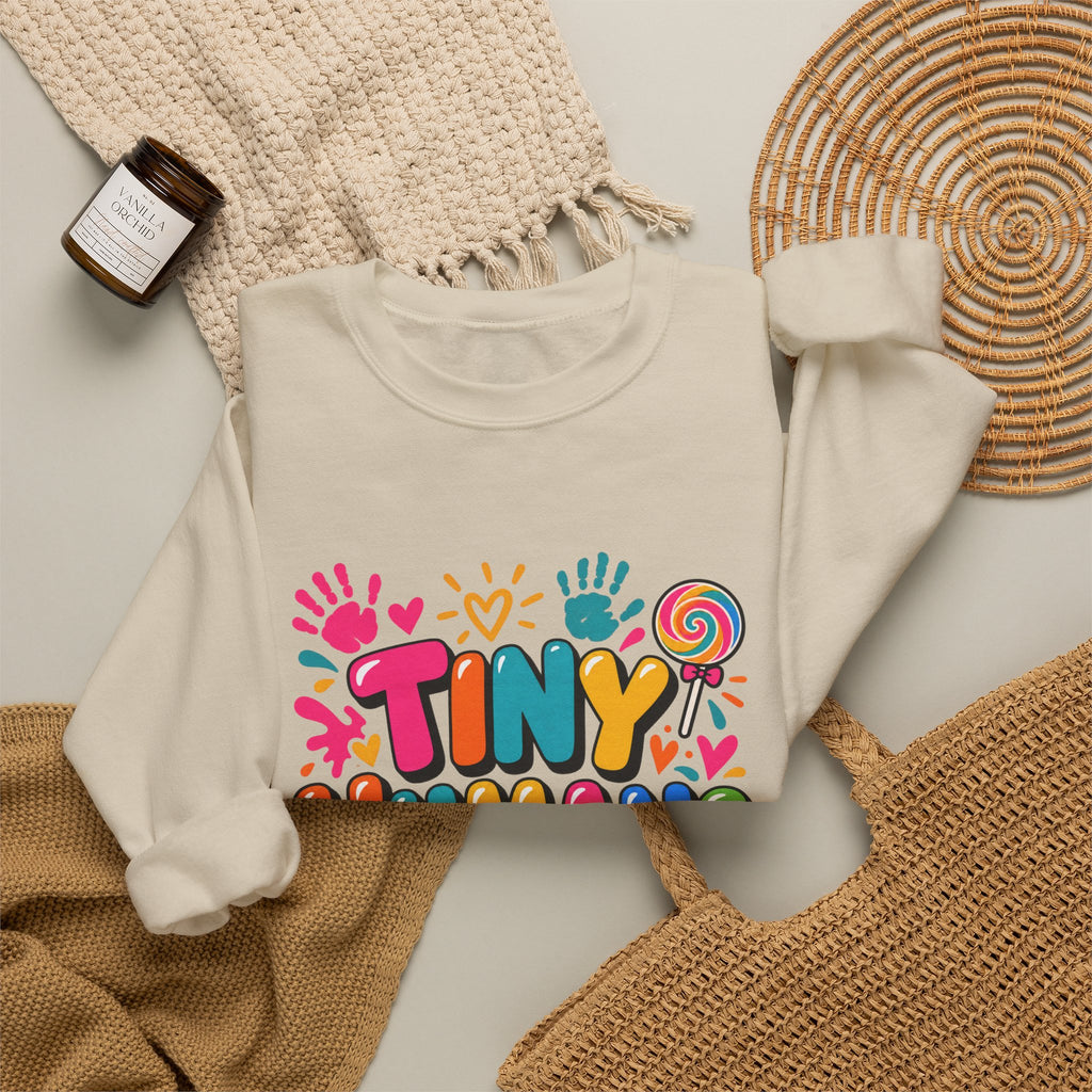 Tiny Humans Big Hearts Pediatric Nurse Crewneck Sweatshirt