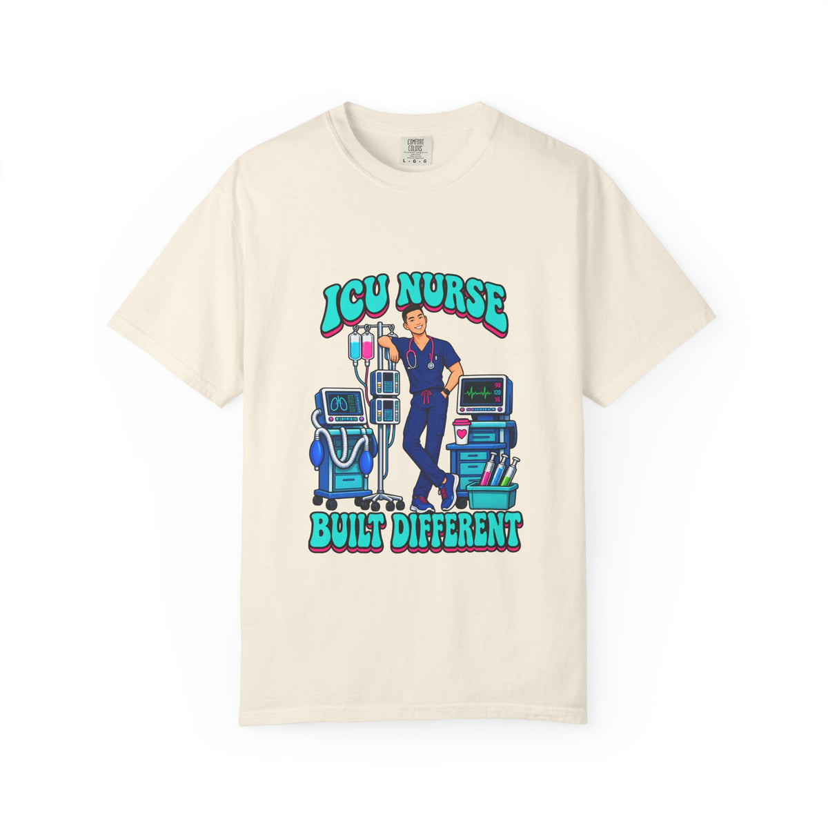 ICU Male Nurse Built Different Tee