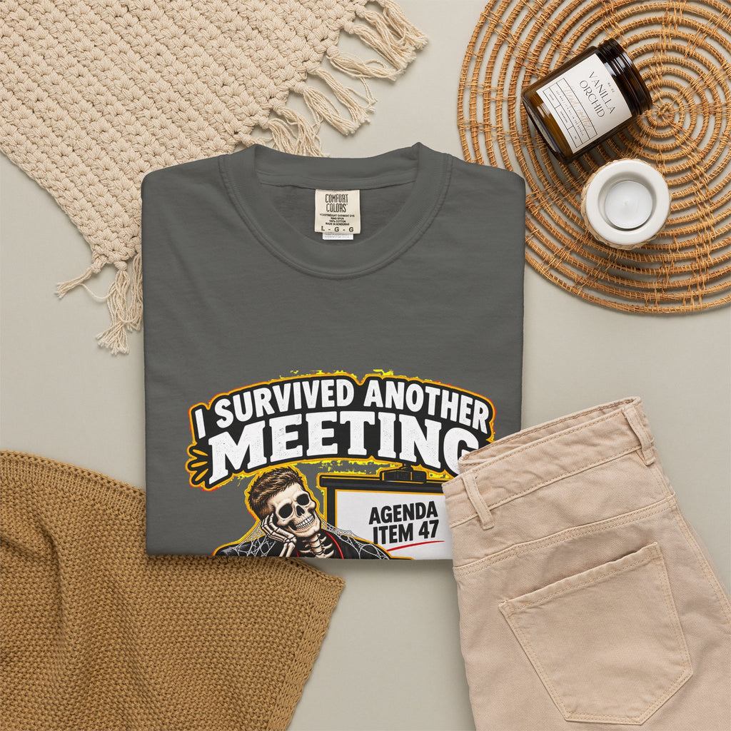I Survived Another Meeting That Could Have Been an Email Male Nurse Manager Comfort Colors T-Shirt