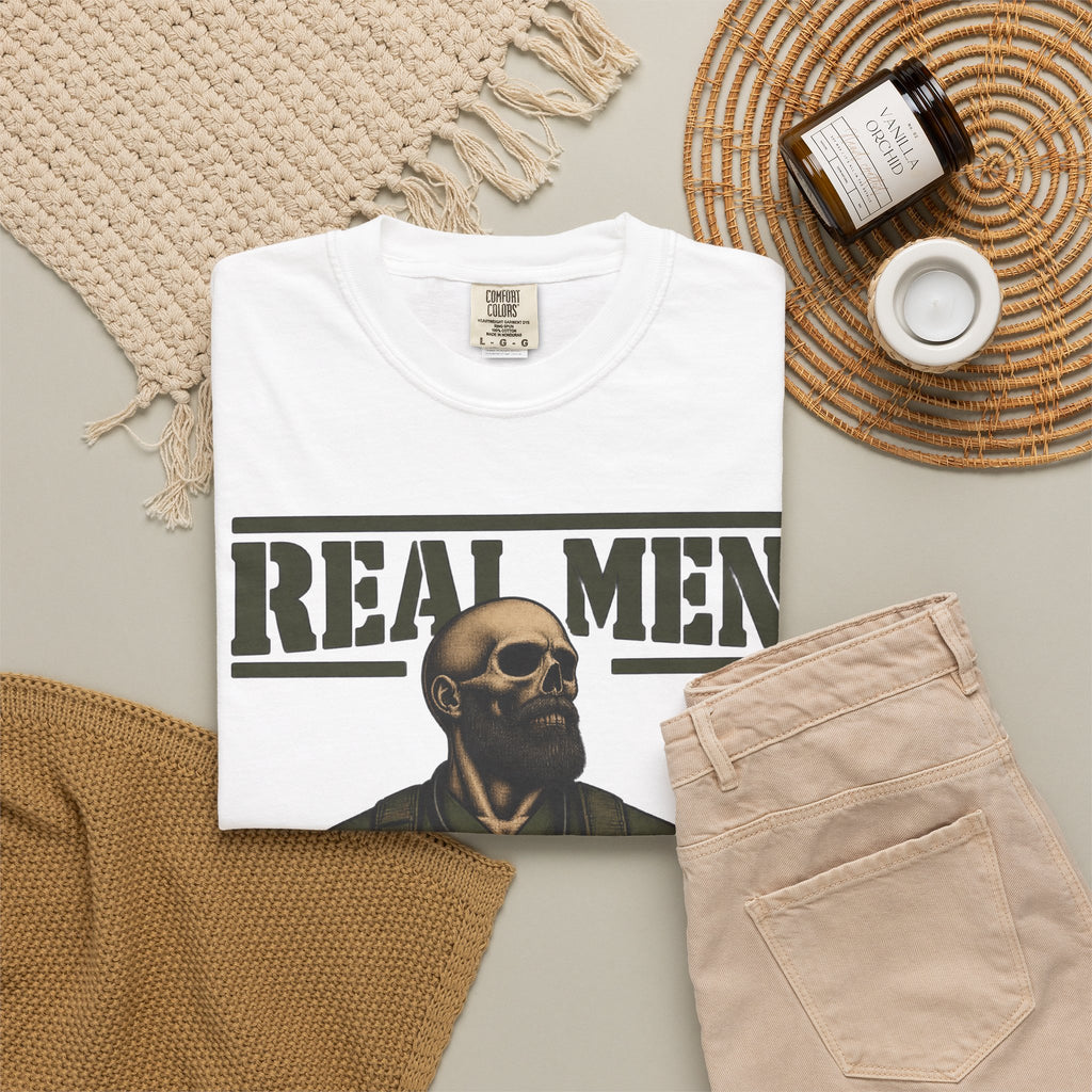 Real Men Wear Scrubs Murse Skeleton Nurse Comfort Colors T-Shirt