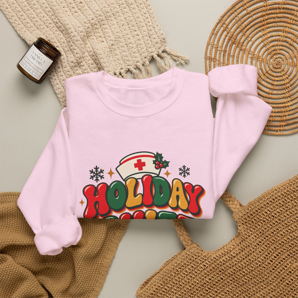 Holiday Shift Nursing Through the Holidays Crewneck Sweatshirt