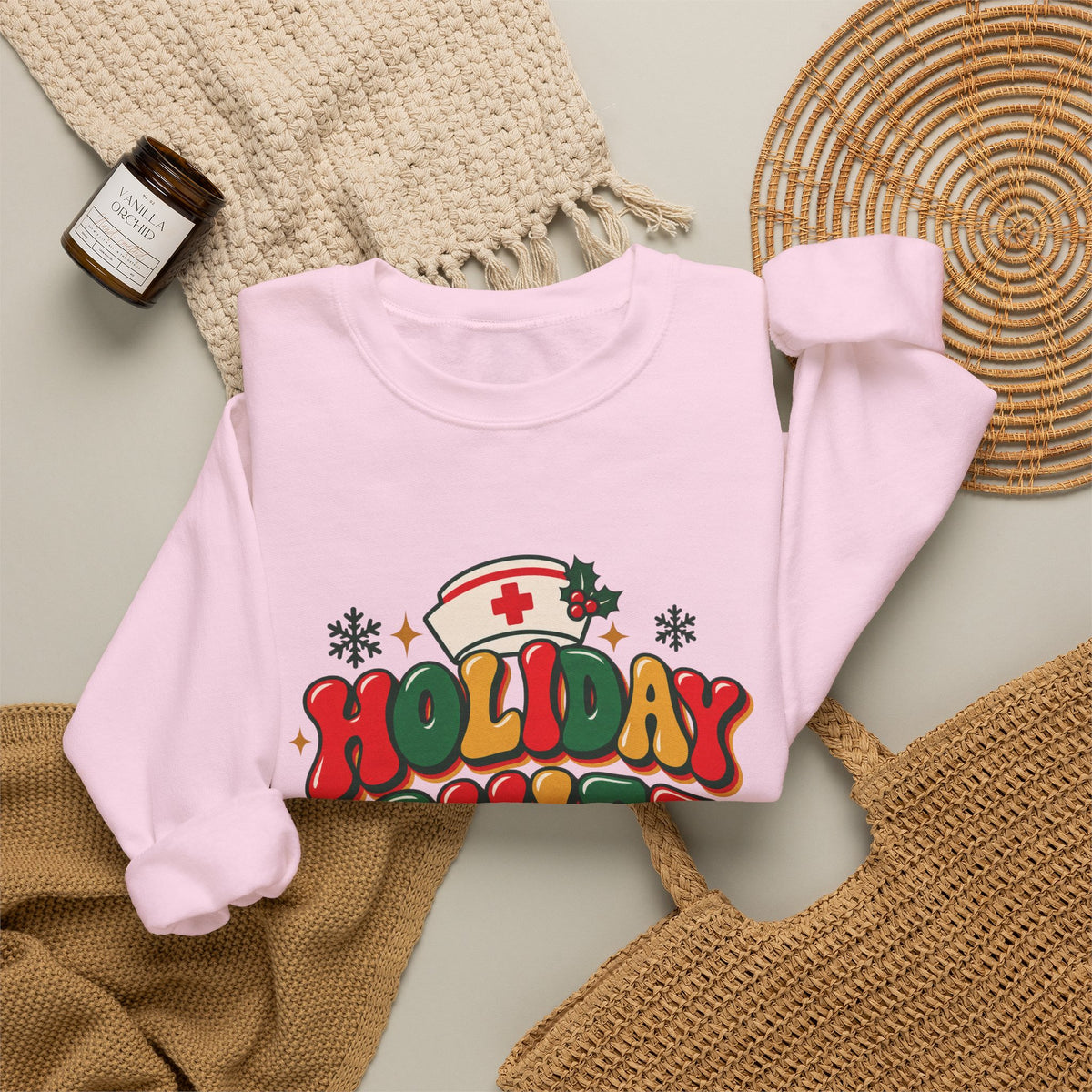 Holiday Shift Nursing Through the Holidays Crewneck Sweatshirt