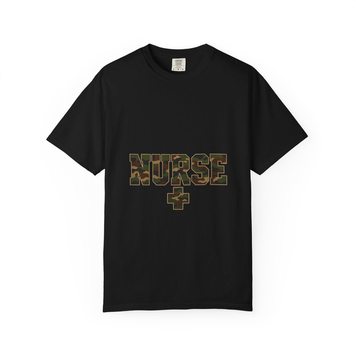 Nurse Woodland Camo Comfort Colors T-Shirt