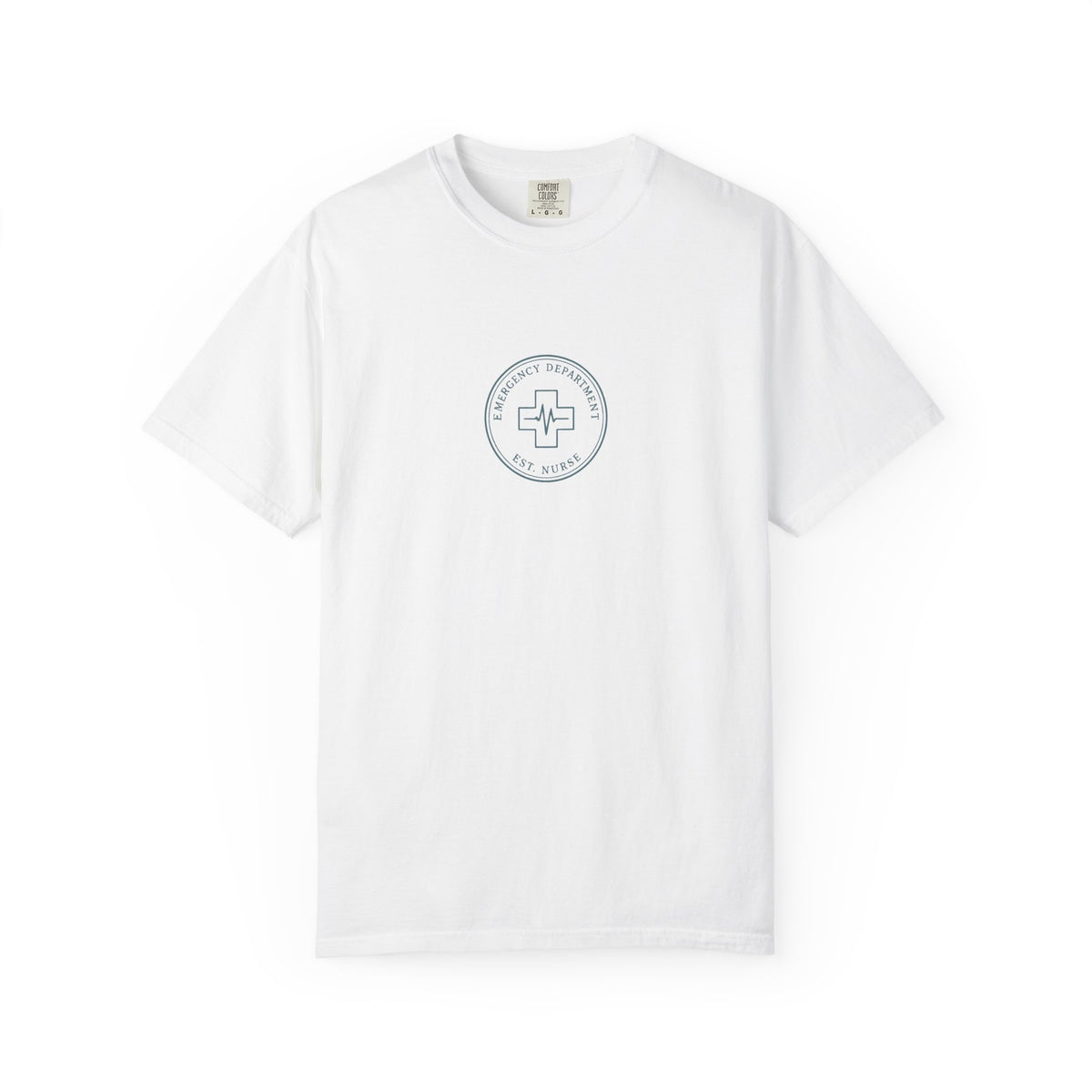 ER Nurse Minimal Vintage Badge Emergency Department Comfort Colors T-Shirt