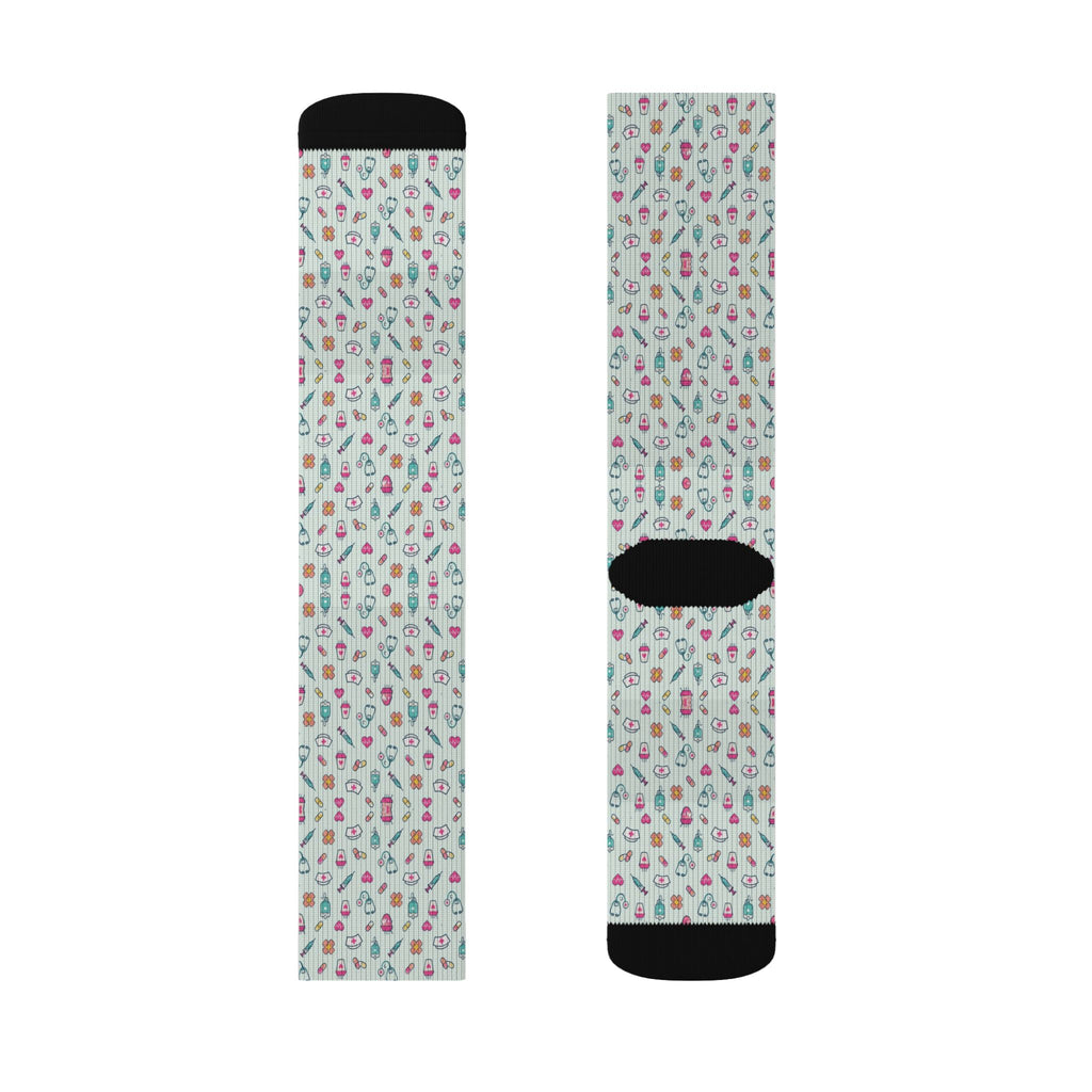 Nurse Life Doodle Nurse Socks