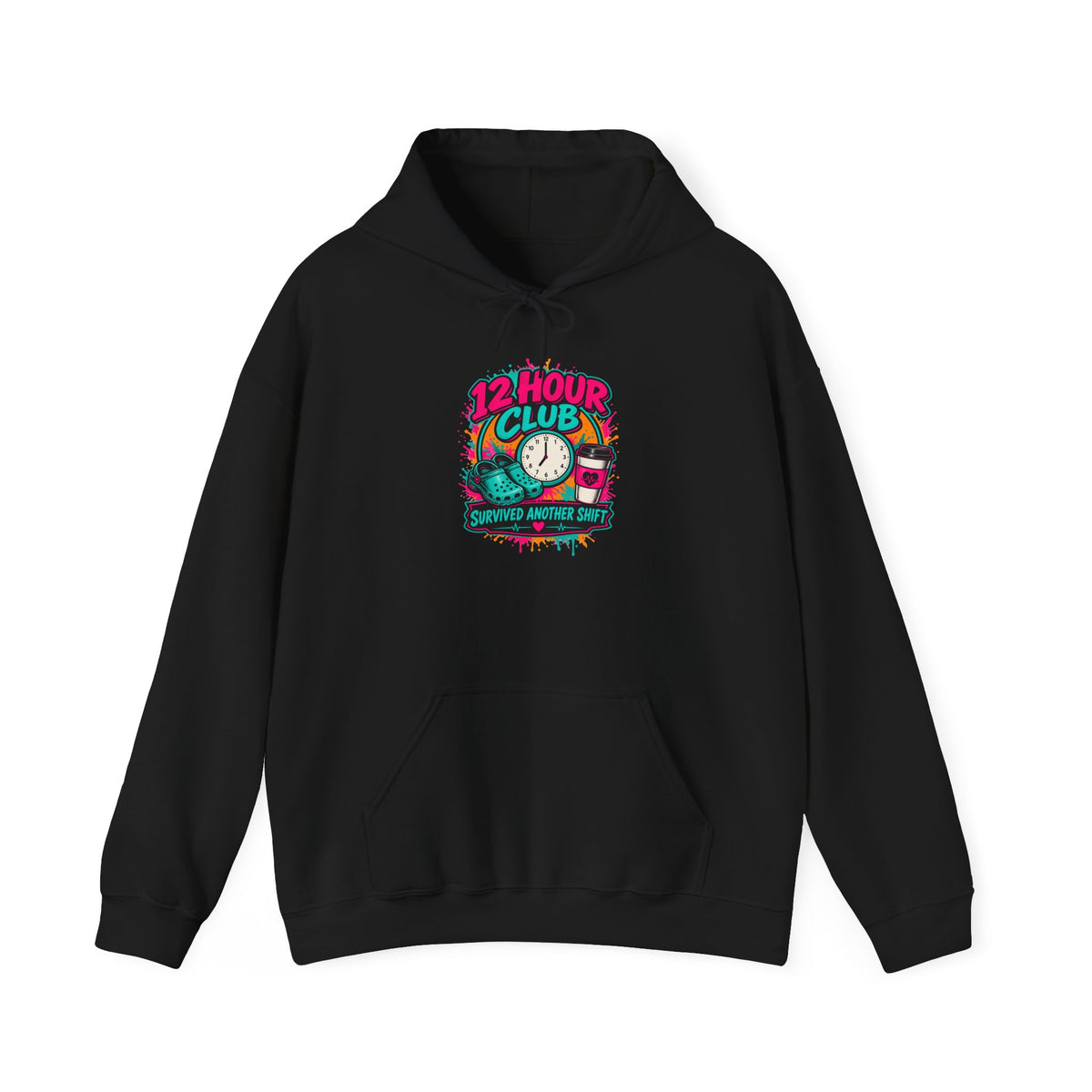 12 Hour Club Survived Another Shift Nurse Hoodie