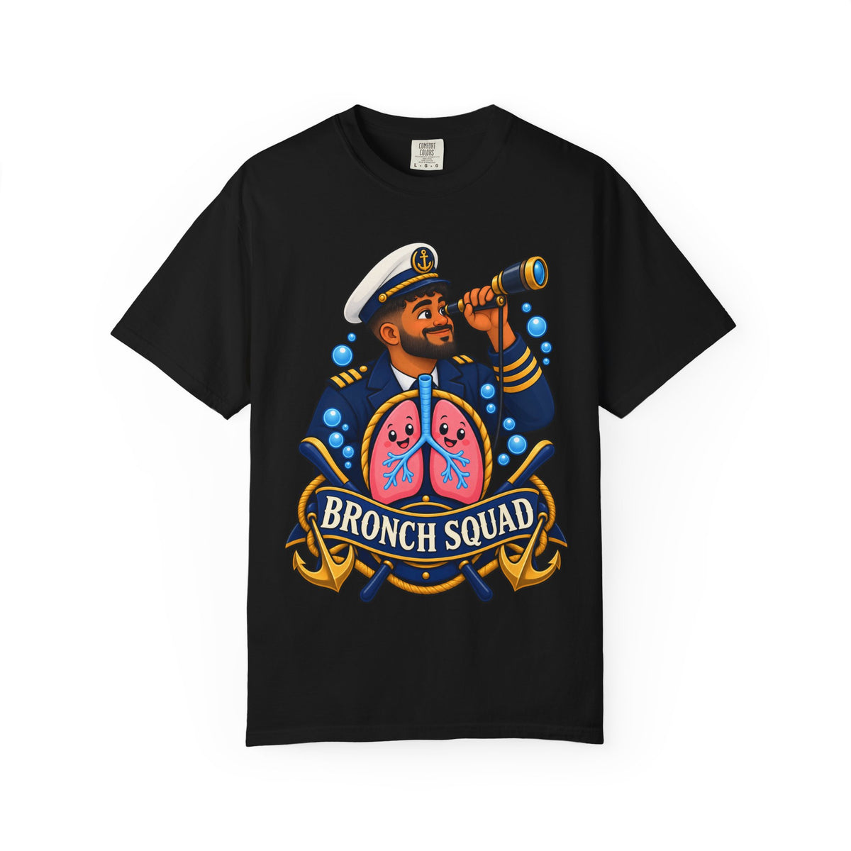 Bronch Squad Respiratory Therapist Comfort Colors T-Shirt