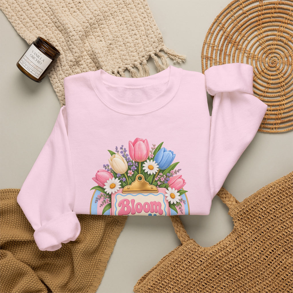 Bloom Where You Chart Nurse Crewneck Sweatshirt