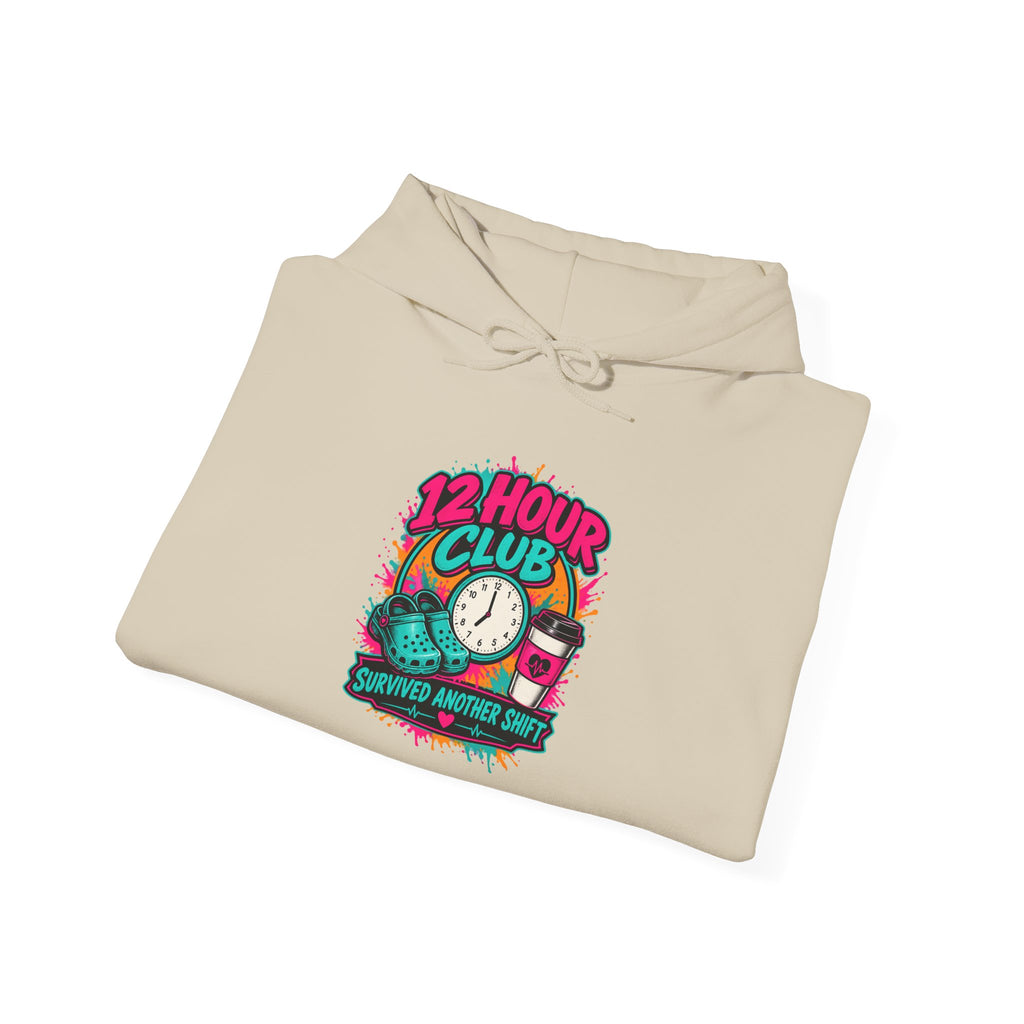 12 Hour Club Survived Another Shift Nurse Hoodie