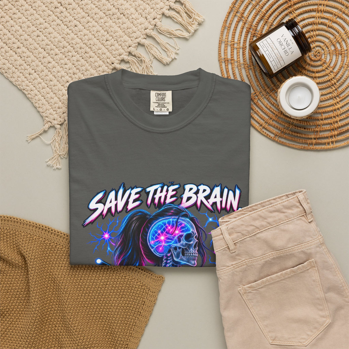 Save the Brain Nothing Else Matters Neuro Nurse Comfort Colors T-Shirt
