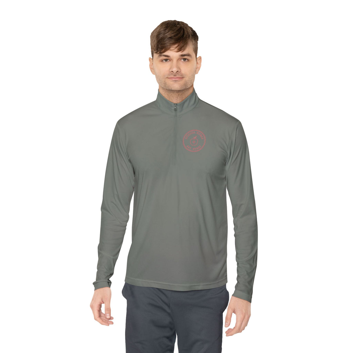 School Nurse Minimal Vintage Badge Quarter-Zip Pullover