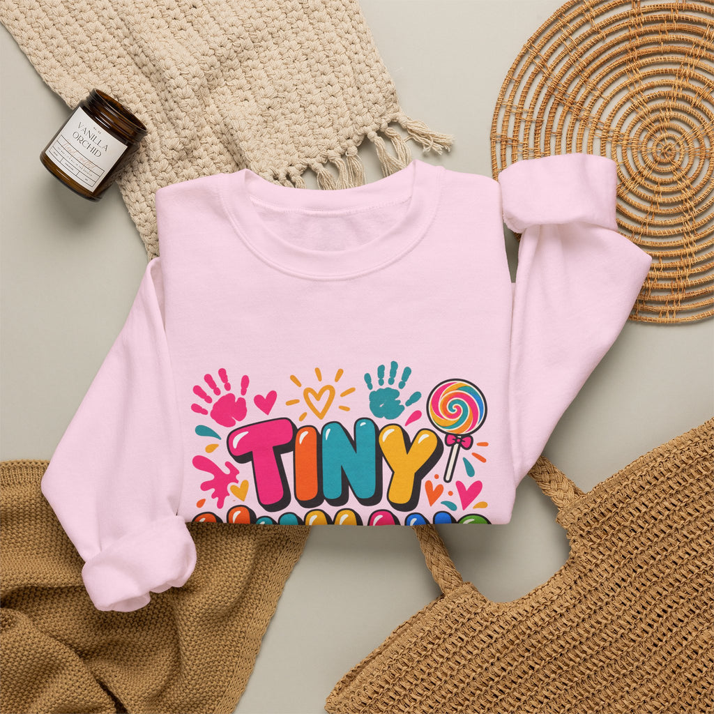 Tiny Humans Big Hearts Pediatric Nurse Crewneck Sweatshirt